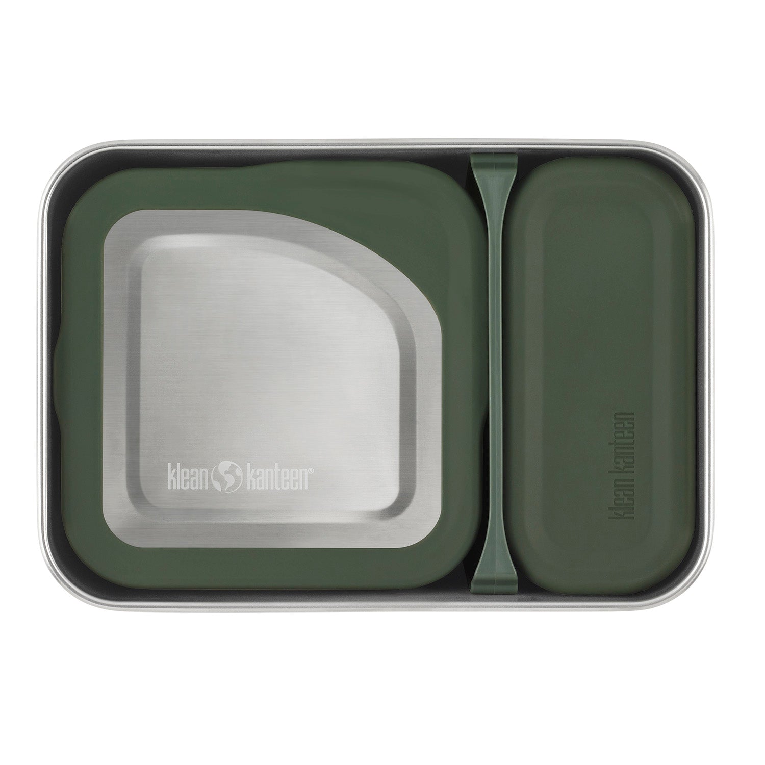 Klean Kanteen Rise Stainless Steel Snack Box fitting inside the Klean Kanteen Rise Big Meal Box (available separately from Babipur)