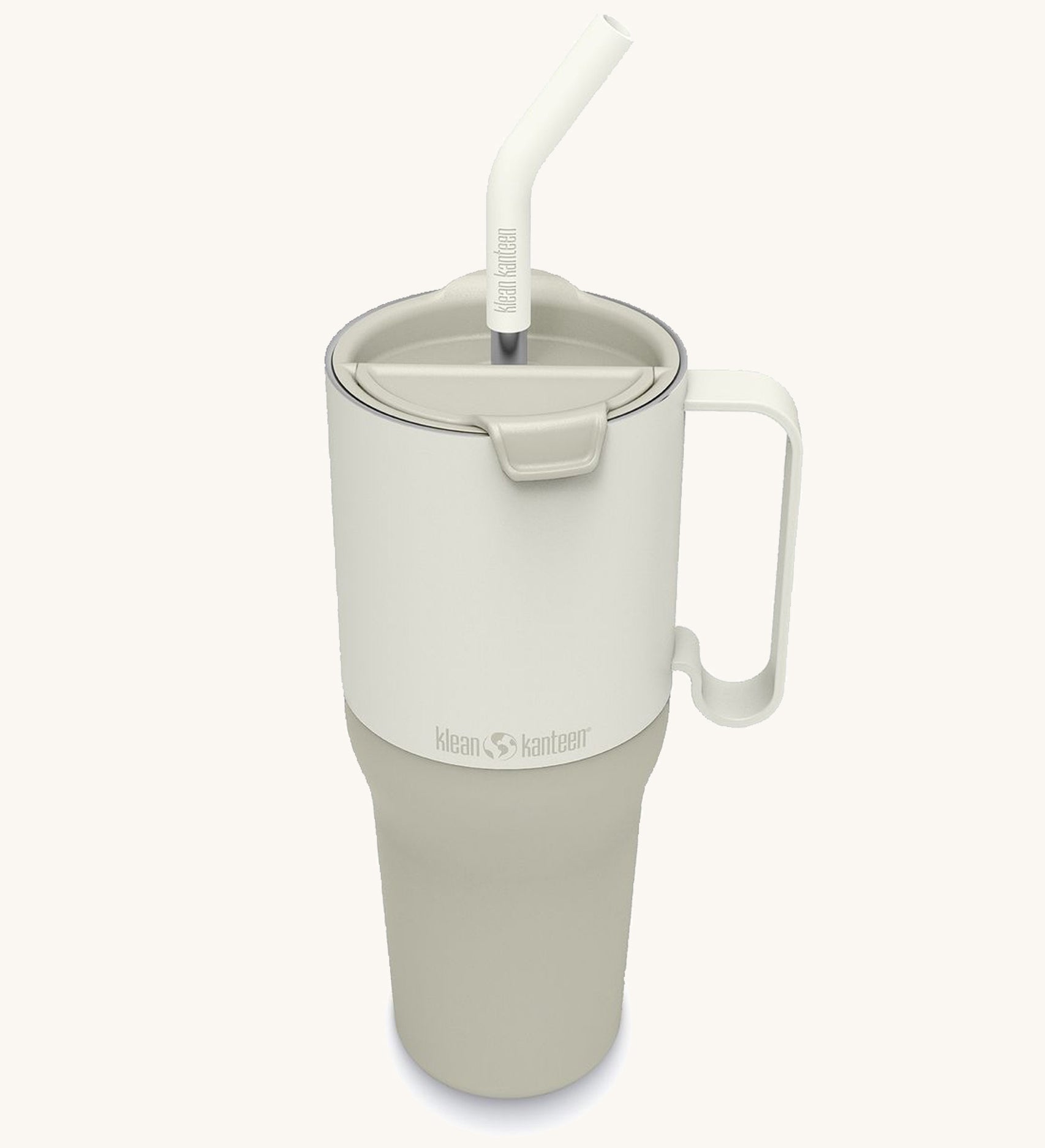 A tofu white coloured Klean Kanteen Limited Edition 36oz Rise Tumbler