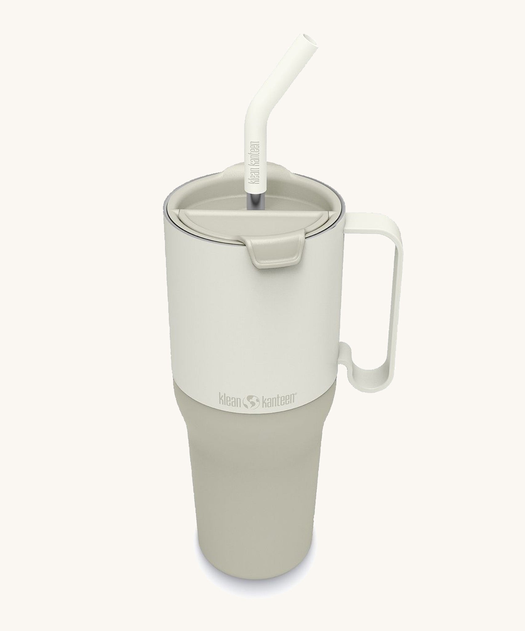 A tofu white coloured Klean Kanteen Limited Edition 36oz Rise Tumbler