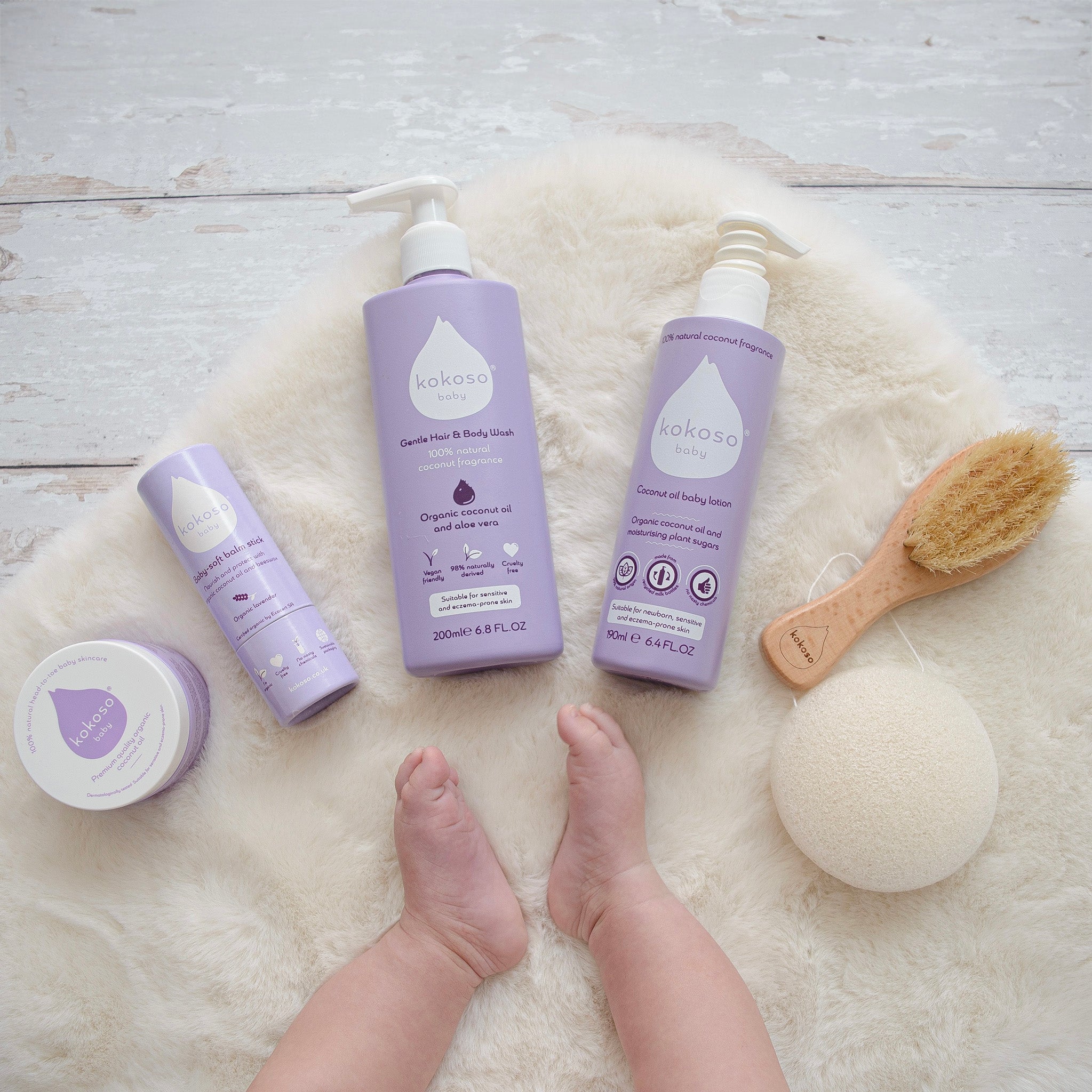 Kokoso Scented Baby Collection - Coconut & Lavender