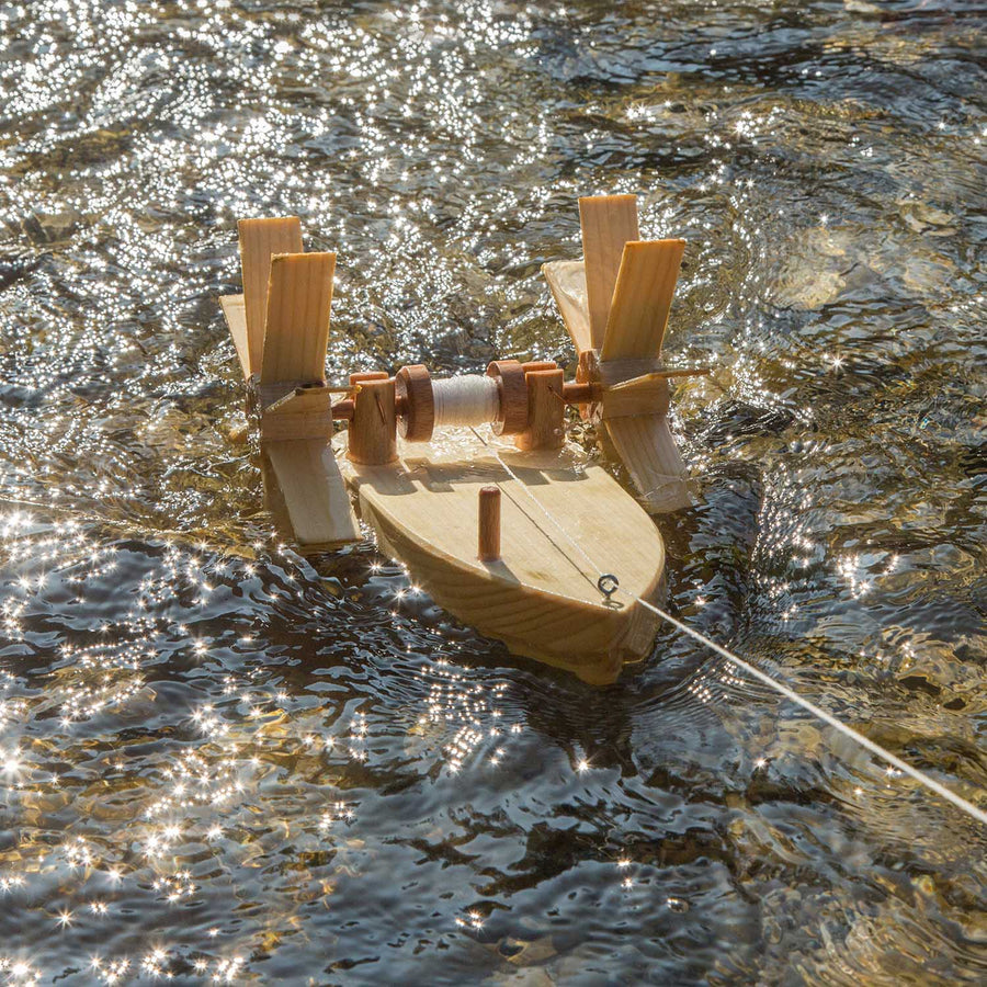 Image showing the Kraul Trout Paddle Boat water turbines.