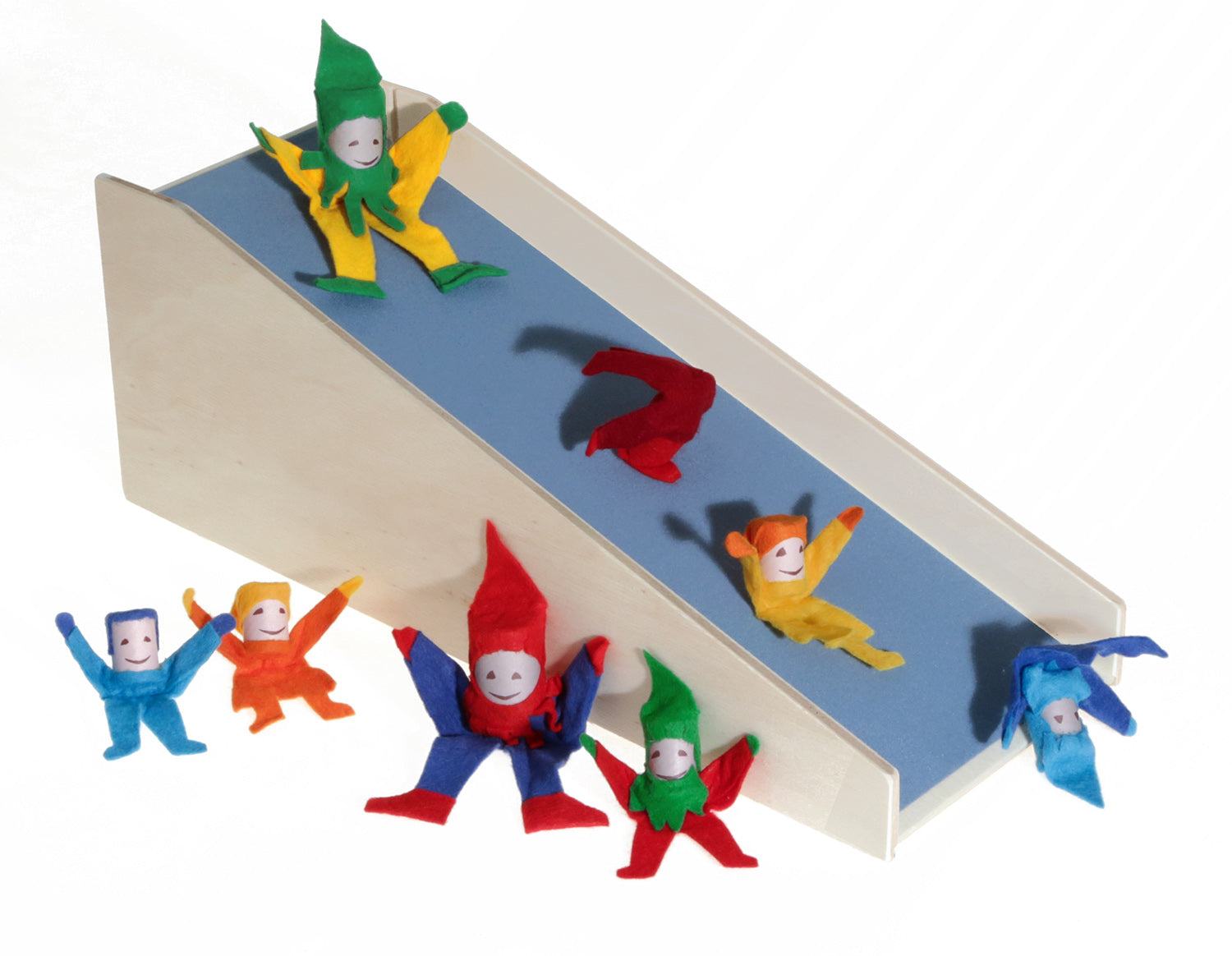 Kraul Large and Small Tumbling Gnomes Somersaulting down the Somersault Board