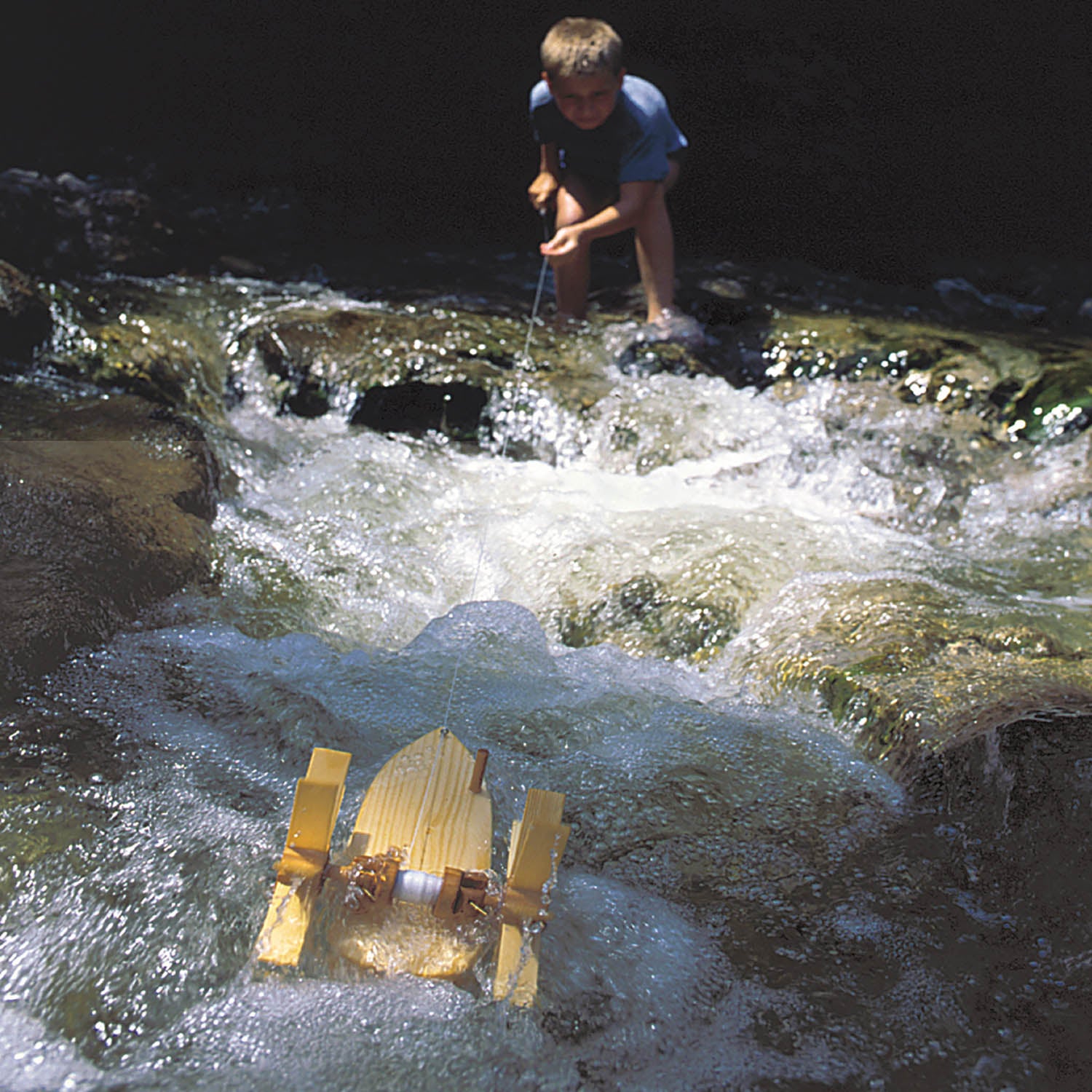 A front view of the Kraul Trout Paddle Boat Kit