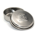 Empty Lamazuna Stainless Steel tin. Perfect for carrying toothpaste tablets