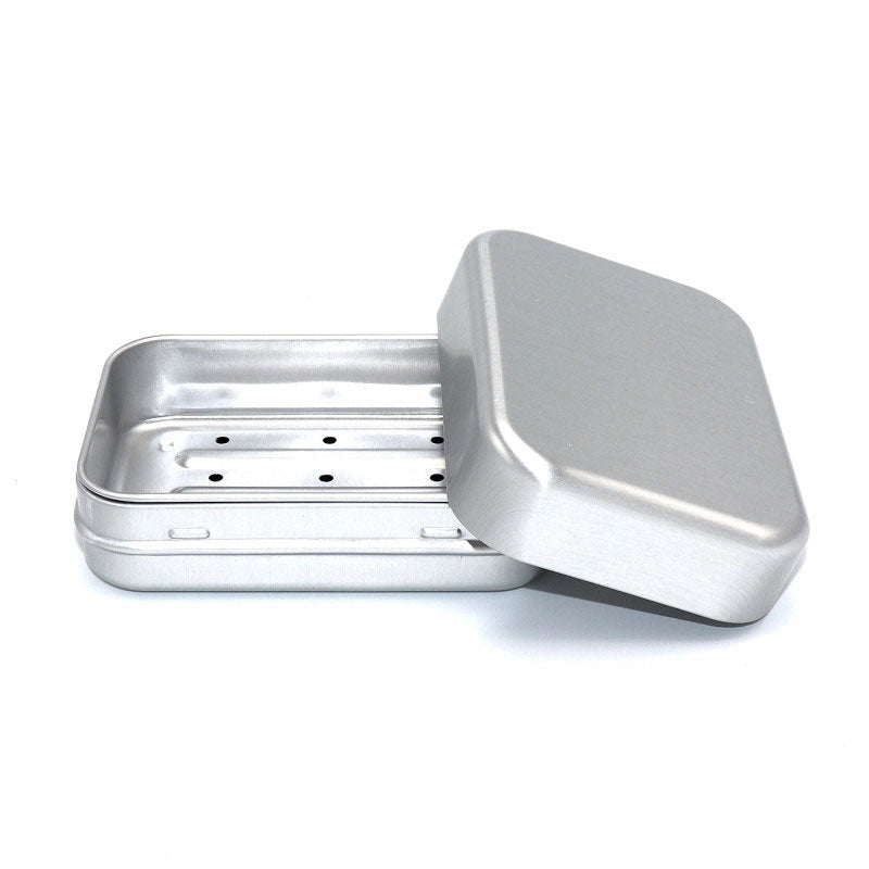 Lamazuna Short Break metal Travel Tin open pictured on a plain white background