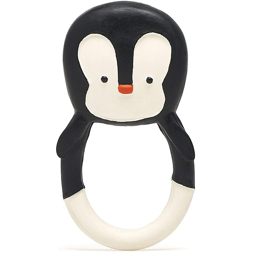 Lanco Nui the Penguin Teether pictured on a plain background