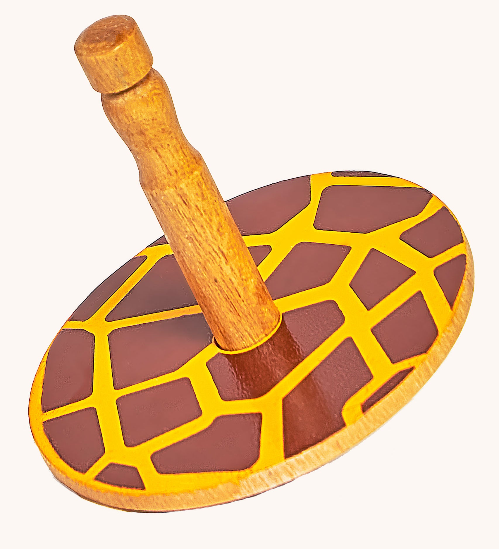 Lanka Kade Giraffe Print Wooden Spinning Top