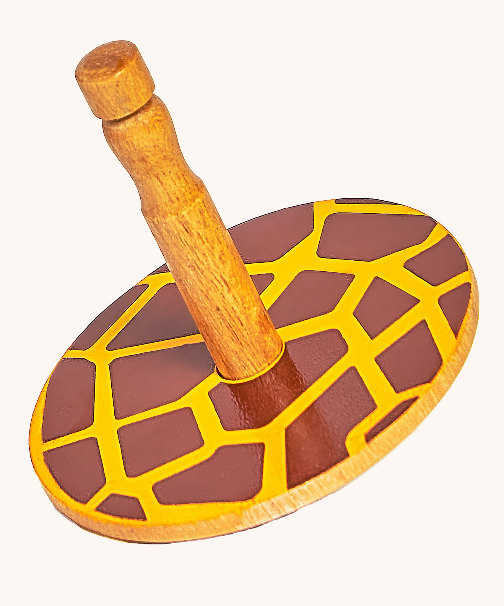 Lanka Kade Giraffe Print Wooden Spinning Top