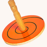 Lanka Kade Mini Beasts Snail Print Wooden Spinning Top