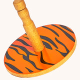 Lanka Kade Tiger Print Wooden Spinning Top