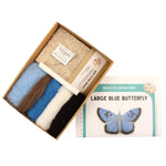 The Makerss - Small Large Blue Butterfly Needle Felt Kit