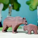 Bumbu Large Wooden Standing Brown Bear