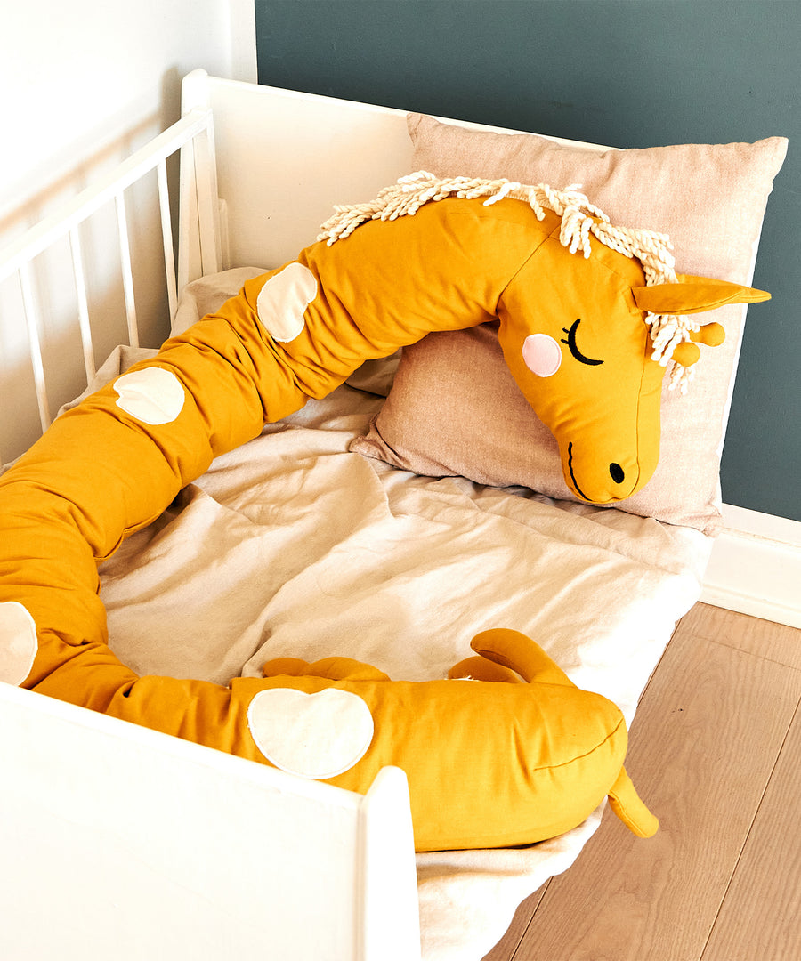 Roommate Long Organic Giraffe Cushion