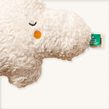 Material detail of the LGR Fluffy Cloud Organic Cotton Soft Toy.