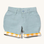 LGR Blue Twill Turn Up Sunshine Shorts