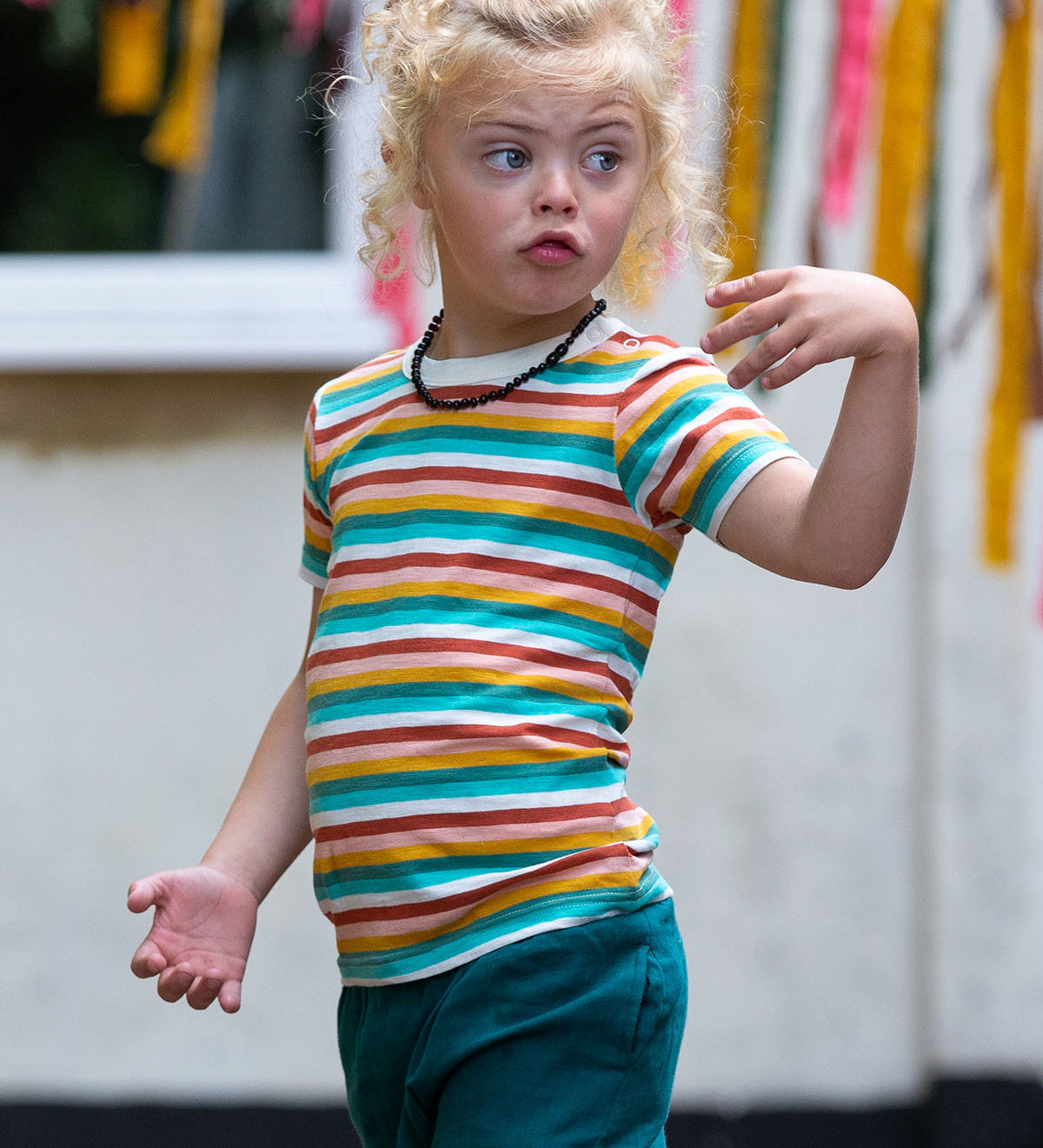  this fun striped t-shirt comes with white