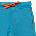 Short de jogging confortable bleu chiné LGR