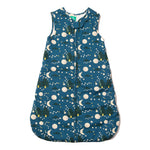 LRG organic cotton moon and stars sleeping bag on a white background