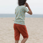 LGR Soft Red Twill Turn Up Sunshine Shorts