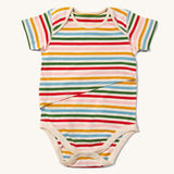 LGR Adaptive Easy Feeding Rainbow Striped Bodysuit