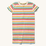 LGR Adaptive Easy Feeding Rainbow Striped Henley Tunic