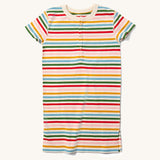 LGR Adaptive Easy Feeding Rainbow Striped Henley Tunic