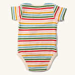 LGR Adaptive Easy Feeding Rainbow Striped Bodysuit