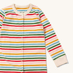 LGR Adaptive Rainbow Striped Sleepsuit