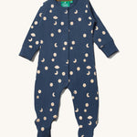 A Little Green Radicals Full Moon Organic Cotton Babygrow on a plain background.