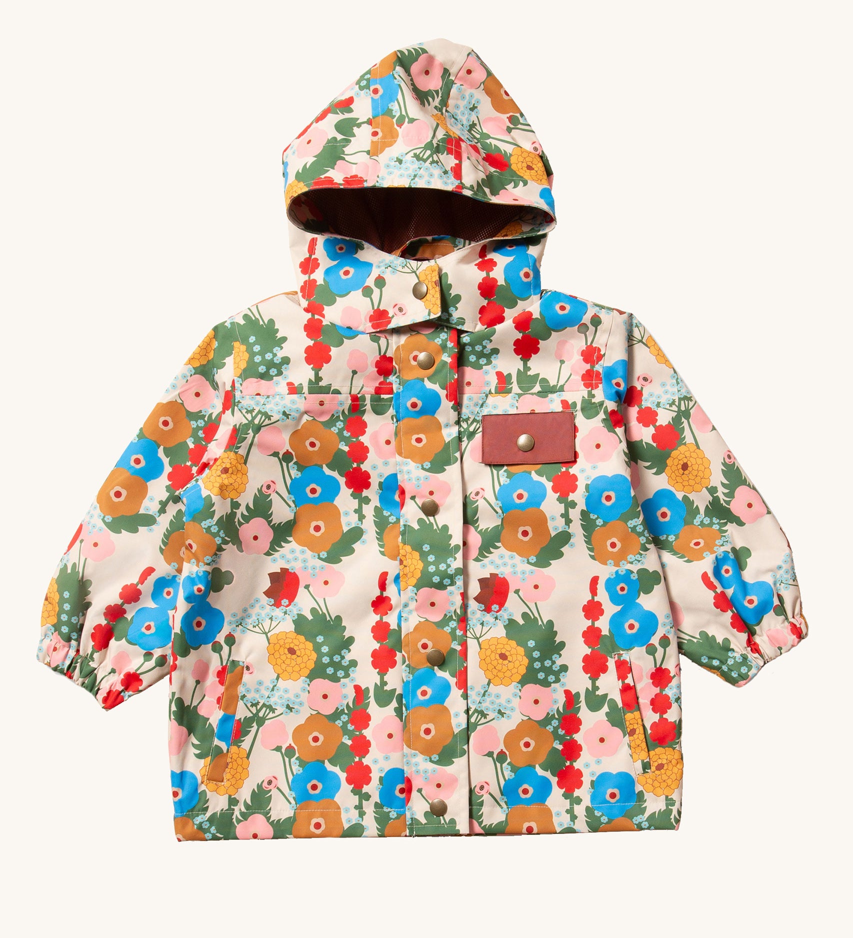 Little Green Radicals Child's Flora & Fauna vintage style flower print Waterproof Raincoat