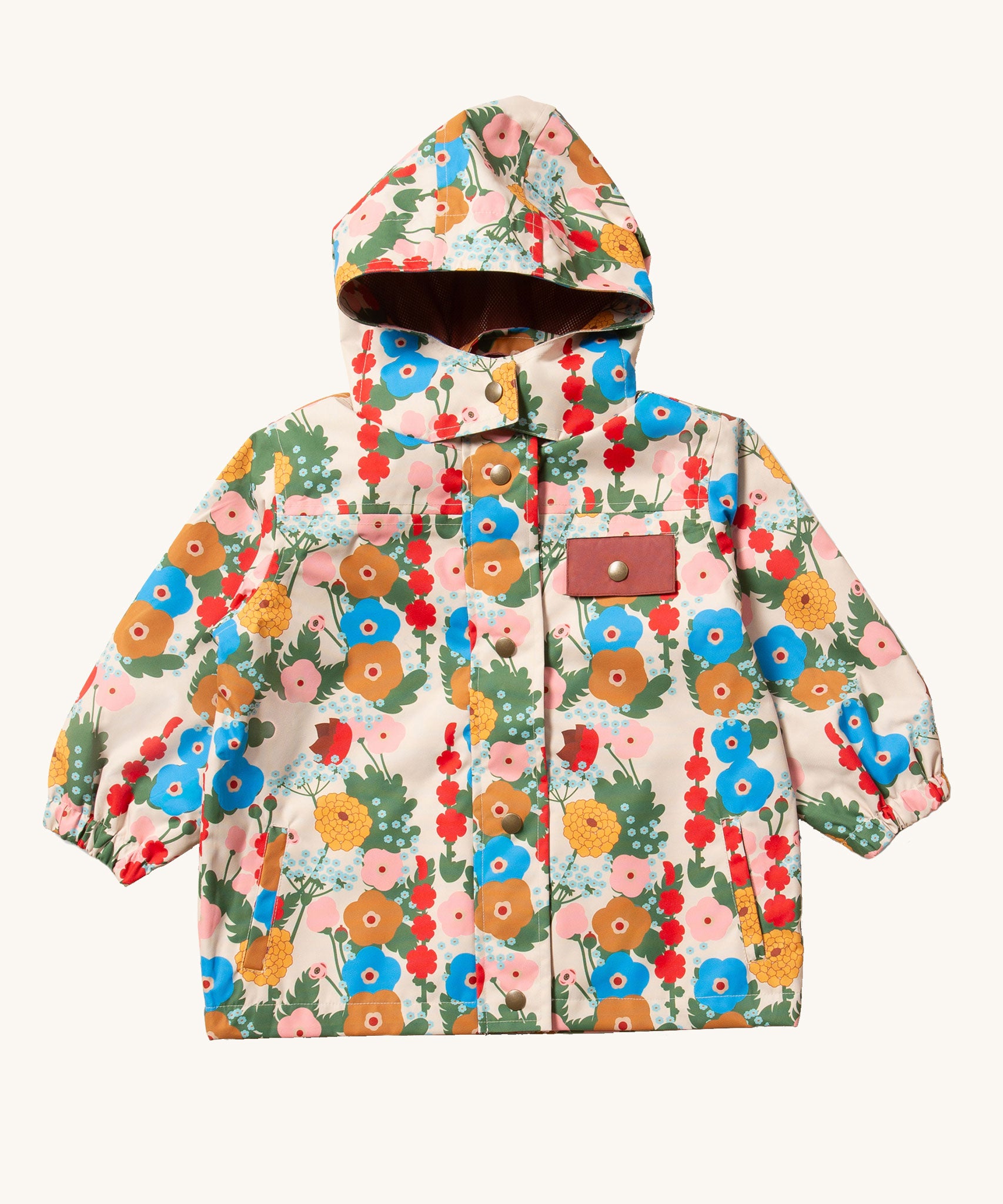 Little Green Radicals Child's Flora & Fauna vintage style flower print Waterproof Raincoat