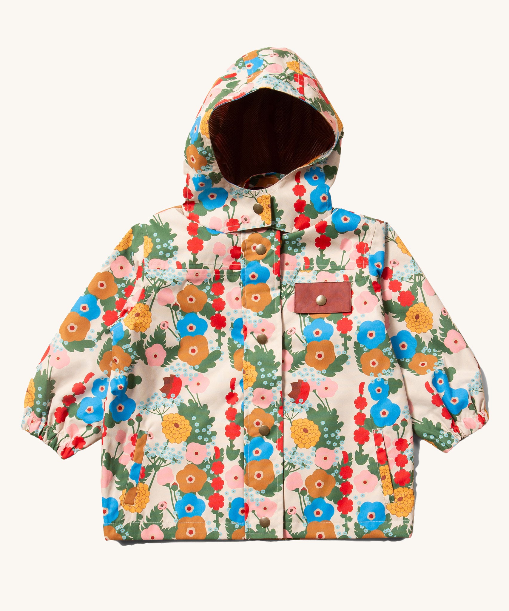 Little Green Radicals Child's Flora & Fauna vintage style flower print Waterproof Raincoat