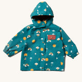 Little Green Radicals Child's Rainbow Days print Recycled Waterproof Raincoat