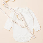 LGR Natural Long Sleeve Baby Body - 3 Pack