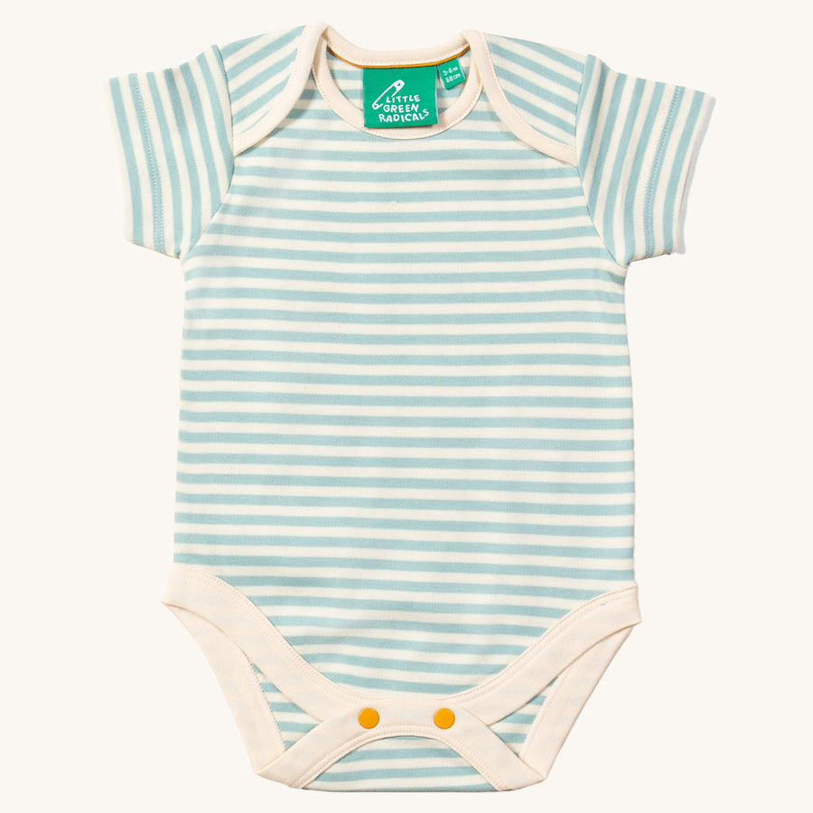  made with GOTS Organic Cotton these soft babygrows come in one light blue and light cream