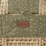 Little Green Sheep Natural Quilted Moses Basket & Mattress