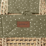 Little Green Sheep Natural Quilted Moses Basket & Mattress