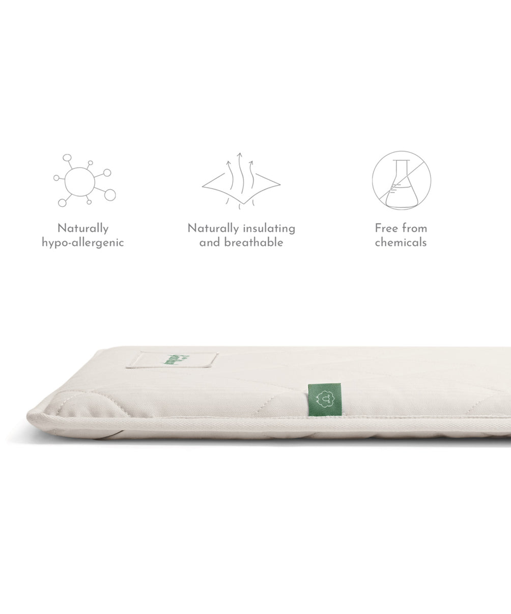 Features of the Little Green Sheep Natural Crib Mattress for Snuzpod4