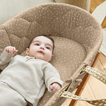 Little Green Sheep Natural Quilted Moses Basket & Mattress