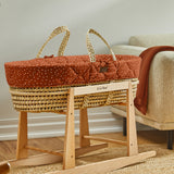 Little Green Sheep Natural Quilted Moses Basket & Mattress