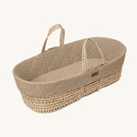 Little Green Sheep Natural Quilted Moses Basket & Mattress