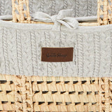 Little Green Sheep Organic Knitted Moses Basket & Mattress