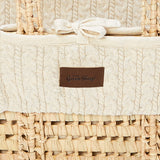 Little Green Sheep Organic Knitted Moses Basket & Mattress