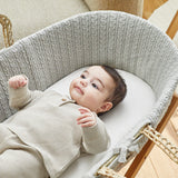 Little Green Sheep Organic Knitted Moses Basket & Mattress