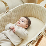 Little Green Sheep Organic Knitted Moses Basket & Mattress