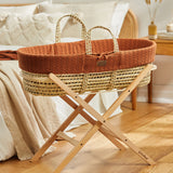 Little Green Sheep Organic Knitted Moses Basket & Mattress