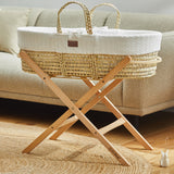 Little Green Sheep Organic Knitted Moses Basket & Mattress