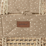 Little Green Sheep Natural Quilted Moses Basket & Mattress