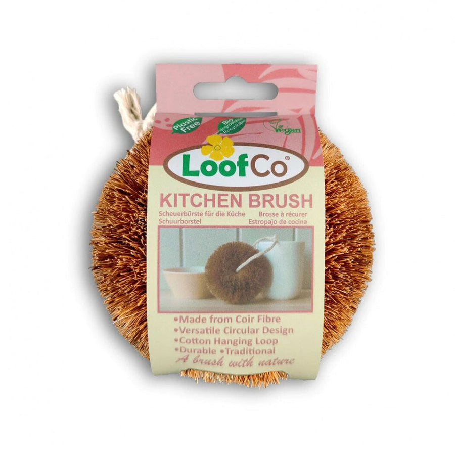 LoofCo Kitchen Brush pictured on a plain white background