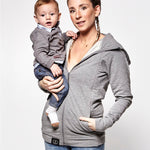 Love Radius Parent's Baby Wearing Hoodie - Heather Grey